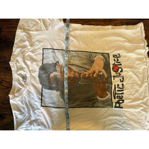 Vintage 2Pac Poetic Justice Shakur Graphic Tee Shirt SZ XL S/S - Picture 4 of 4